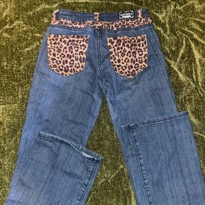 ranch dressn cheetah print jeans